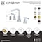 Kingston Brass Widespread Bathroom Faucet with Brass Pop-Up, Polished Chrome FSC8951KPS - alternate 4