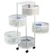 Home-Complete Kitchen Storage Rolling Cart with Wheels 5 Tier Rotating Baskets for Pantry, Bathroom, or Craft Room 83-106-W - alternate 5