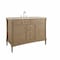 James Martin Vanities Kinnsden 48" Single Vanity, Weathered Oak w/ 3 CM Tajnar Eclos Top D680-V48-WTO-3TJR - alternate 5