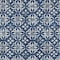 Homeroots 10' X 14' Navy Blue And Ivory Floral Washable Indoor Outdoor Area Rug 595978 - alternate 6