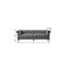 Homeroots 93" Dark Gray Velvet Chesterfield Wood Sofa 543983 - alternate 6
