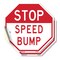 Signmission Stop Speed Bump, 4 inch X 4 inch, Vinyl Decal, 2PK OC-D-2PACK-4-274 - alternate 1