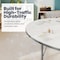 Flash Furniture Wren 66 in x 60 in Horseshoe Adjustable Height Activity Table, Thermal Laminate Top, Short Legs, White XU-A6066-HRSE-WHT-T-P-GG - alternate 3