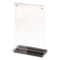 Deflecto Acrylic Tabletop Sign Holder, 4 x 6 Insert, Clear WP249-TR46B - alternate 3