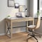 Homeroots 44" Oak and Black Wood and Metal Sled Computer Desk 568046 - alternate 6