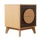 Homeroots Set of Two 21" Oak And Dark Brown Solid Wood Square Two Drawer Nightstands, 2PK 712105 - alternate 1