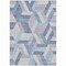 Homeroots 9' X 12' Denim Blue Geometric Washable Indoor Outdoor Area Rug 608062 - alternate 5