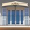 Pure Garden 9 Ft Semicircle Patio Umbrella with Base, Tan 50-145-TB - alternate 4