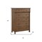 Homeroots 18" X 38" X 52" Reclaimed Oak Wood Chest 347187 - alternate 3