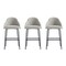 Manhattan Comfort Gracie Barstool in Stone and Black - Set of 3 3-BS022-BST - alternate 4