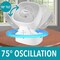 Brentwood Industries 8 Inch Three Speed Oscillating Desktop Fan with Remote Control in White F-900RW - alternate 4