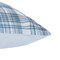 Homeroots 20" Blue Check Cotton Blend Throw Pillow With Embroidery 549442 - alternate 4