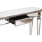 Homeroots 47" Silver and Gold Mirrored Glass Console Table With Drawer 568868 - alternate 6