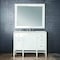James Martin Vanities Addison 48" Single Vanity, Glossy White, w/ 3 CM Siberian Silestone Top E444-V48-GW-3SFR - alternate 1
