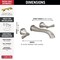 Delta Stryke Two Handle Wall Mount Bathroom Faucet Trim, 9.34 in, Lumicoat Stainless T3576LF-SS-PR-WL - alternate 2