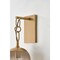 Troy Lighting Harvey 7in wide 1 Light Wall Sconce in Patina Brass B2519-PBR - alternate 2