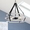 Vaxcel Taylor 4-Light 24 in W Textured Black and Ash Gray Industrial Cage Pendant Ceiling Fixture P0371R - alternate 8