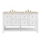 James Martin Vanities Breckenridge 60" Double Vanity, Bright White, w/ 3 CM Tajnar Eclos Top w/FreePower Wireless Charger 330-V60D-BW-FTJR - alternate 1