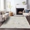 Homeroots 3' X 5' Silver Gray And Gold Oriental Washable Indoor Outdoor Area Rug 598070 - alternate 6