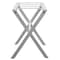 Homeroots Hotel White Finish Wood Folding Luggage Rack With White Straps 383078 - alternate 4
