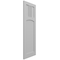 Ekena Millwork True Fit PVC San Miguel Mission Style Fixed Mount Shutters, Primed, 18"W x 36"H TFP001SM18X036PR - alternate 4