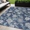 Homeroots 5' X 7' Navy Blue Sky Blue And Ivory Floral Indoor Outdoor Area Rug 552495 - alternate 6