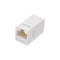Monoprice Datacom Jack, Cat5, Inline Coupler, White 7302 - alternate 1
