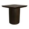 Homeroots 24" Dark Brown Distressed Solid Wood Square Pedestal End Table 605350 - alternate 2