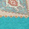 Homeroots 3' X 5' Teal Blue Brown And Ivory Oriental Washable Indoor Outdoor Area Rug 598442 - alternate 3