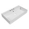 Whitehaus Collection 32 in Rectangular Wall Mount Basin with Single Faucet Drilling and Overflow B-AG81-3H - alternate 1