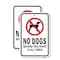 Signmission No Dogs Beyond This Point At All Times, Heavy-Gauge Aluminum, 18" x 24", A-1824-25103 A-1824-25103 - alternate 1