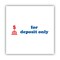 Accu-Stamp2 Stamp, Red/Blue, For Deposit Only, 1-5/8x.5 035523 - alternate 4