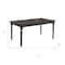 Homeroots 60" Gray Wood Dining Table 630366 - alternate 4