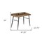 Homeroots 47" Brown and Black Wood and Metal Parsons Computer Desk 489841 - alternate 5
