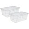 Storex Cubby Bin, PET (clear), 2PK 62464U05C - alternate 1