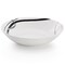 Elama Sarah 24 Piece Porcelain Black Ribbon Double Bowl Dinnerware Set in White and Black 750123739M - alternate 5