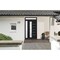Vdomdoors Front Exterior Prehung FiberGlass Door Frosted Glass / Manux 8088 Matte Black / Sidelight and Trans MANUX8088EXD-BLK-W36+14 x H80+14-RH - alternate 5