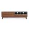 Homeroots 67in Brown Rubberwood Enclosed Storage TV Stand 473294 - alternate 1