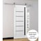 Sartodoors Sturdy Barn Door White 24x96 Solid Core Modern Interior QUADRO4588BD-S-WS-2496 - alternate 5