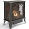 Bluegrass Living Panorama Vent Free Dual Fuel 3-Sided Gas Stove - 23,000 BTU, Remote Control, Black Finish BTSD23RT - alternate 6