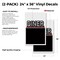 Signmission Diner, Vinyl Decals Only 24 Inch x 36 Inch, Vinyl Decal, 2PK DSB-2436-2PACK-Diner - alternate 2