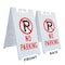 Signmission No Parking, A-Frame & 2 Decals Installed, Heavy-Duty Plastic Frame SBHD-D-2436-No Parking - alternate 4