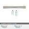 Amerock Willow 5-1/16 inch (128mm) Center-to-Center Satin Nickel Cabinet Pull, 25PK 25VMP37311G10 - alternate 4