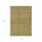 Homeroots 5' X 8' Sage And Gold Striped Washable Indoor Outdoor Area Rug 615633 - alternate 4