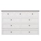 Homeroots White Wood Queen Murphy Bed With USB And Drawer 653097 - alternate 2