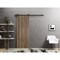 Sartodoors Sliding Barn Door with Hardware, Planum 0016 Walnut and Aluminum Strips, 6.6FT Rail Hangers Sturdy PLANUM0016BD-B-WLN-2484 - alternate 1