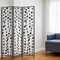 Homeroots 71" Gray Iron Folding Three Panel Screen Room Divider 342763 - alternate 3