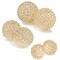 Homeroots 3" Gold Faux Crystal and Gold Decorative Orb Tabletop Sculpture 383755 - alternate 1