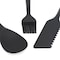 Oster Marion 5 Piece Silicone and Wood Kitchen Tool Set in Black 143736.05 - alternate 3
