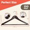 Lifemaster Wooden Clothes Hangers, Non-Slip, Space-Saving, 360 Deg Swivel Hook, Holds 10lbs, Cherry, 100PK CMPWH100CY - alternate 8